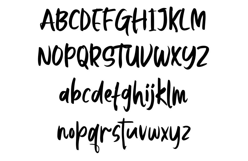AlphaBee font Örnekler