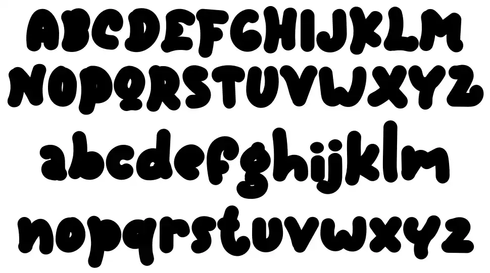 Alphabet font specimens