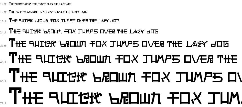 Alphabet SNK by PMPEPS font Waterfall