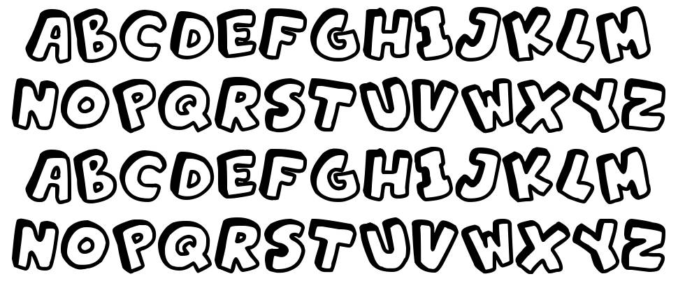 Alphabet Souplings font