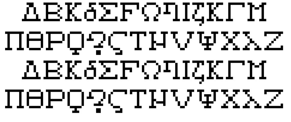 Alphabeta písmo Exempláře