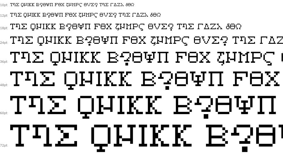 Alphabeta font Şelale