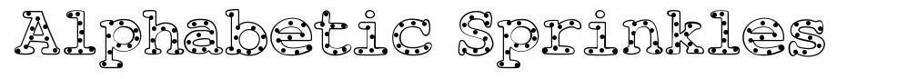 Alphabetic Sprinkles 字形
