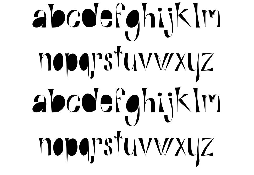 Alphabits písmo Exempláře