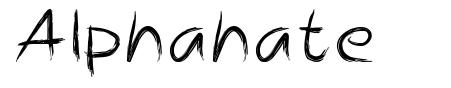 Alphahate шрифт