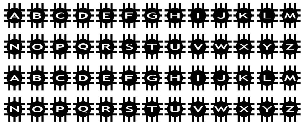 AlphaShapes grids písmo Exempláře
