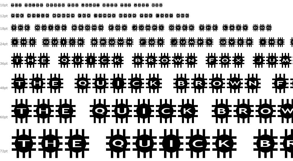 AlphaShapes grids písmo Vodopád