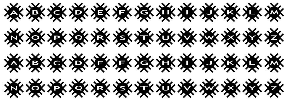 AlphaShapes grids 2 フォント 標本