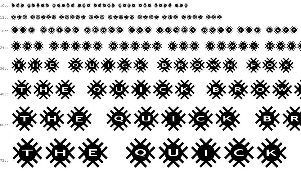 AlphaShapes grids 2 písmo Vodopád