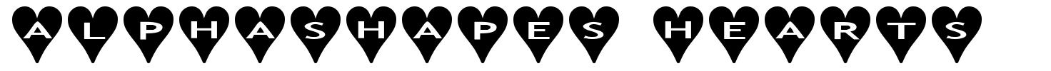 AlphaShapes Hearts font