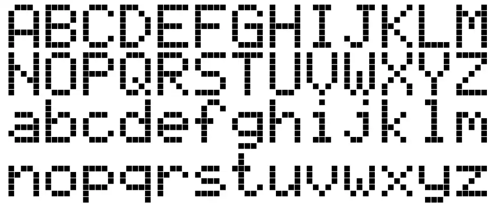 AlphaSmart 3000 font specimens