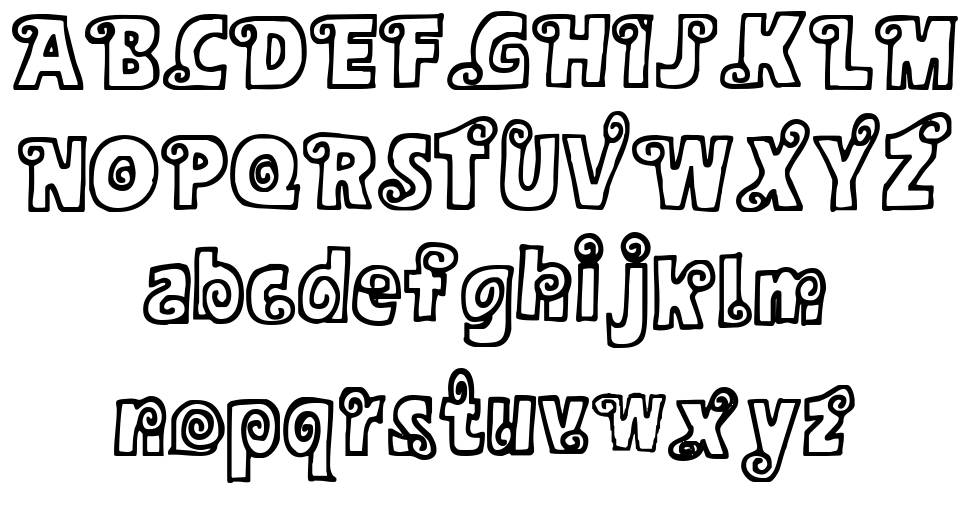 AlphaSnail font Örnekler