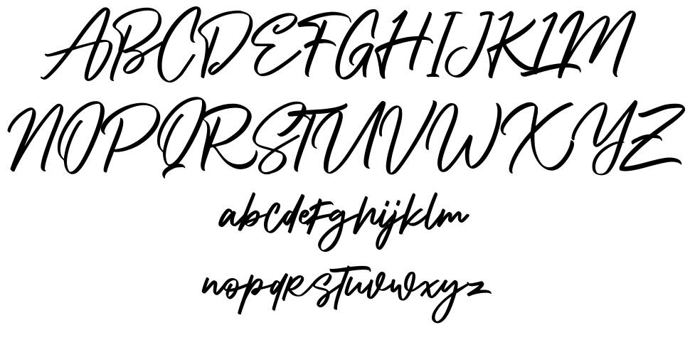 Alphasoil schriftart vorschau