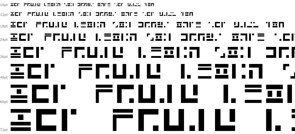 Alphax písmo Vodopád