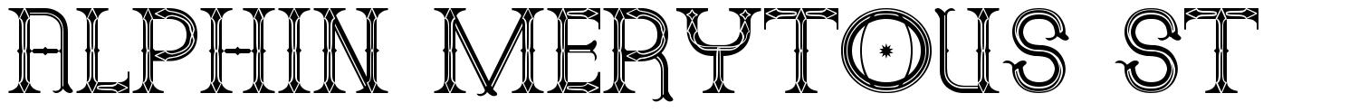 Alphin Merytous St шрифт