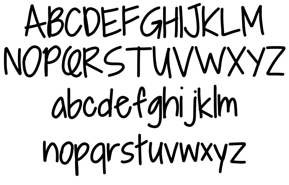 Alpine Script font Örnekler