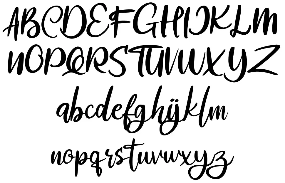 Alrobe font specimens