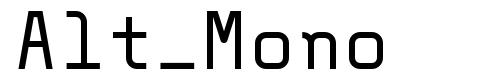 Alt_Mono font