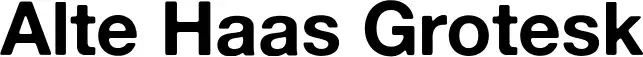 Alte Haas Grotesk