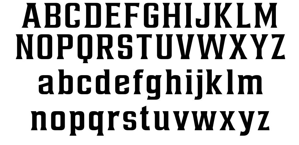 Alterous font specimens