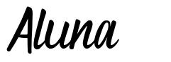 Aluna шрифт