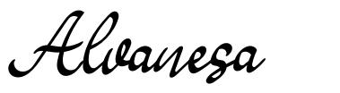 Alvanesa шрифт