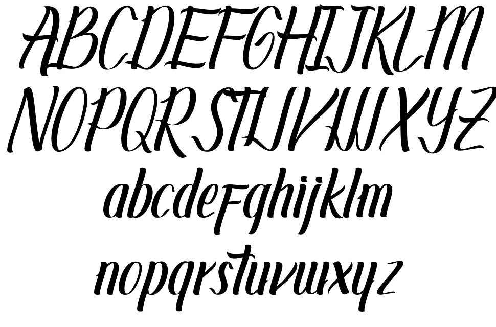 Alverion font Örnekler