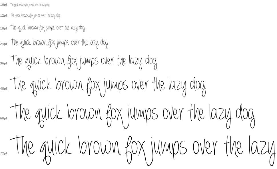 Always forever font Waterfall