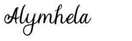 Alymhela шрифт
