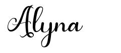 Alyna font