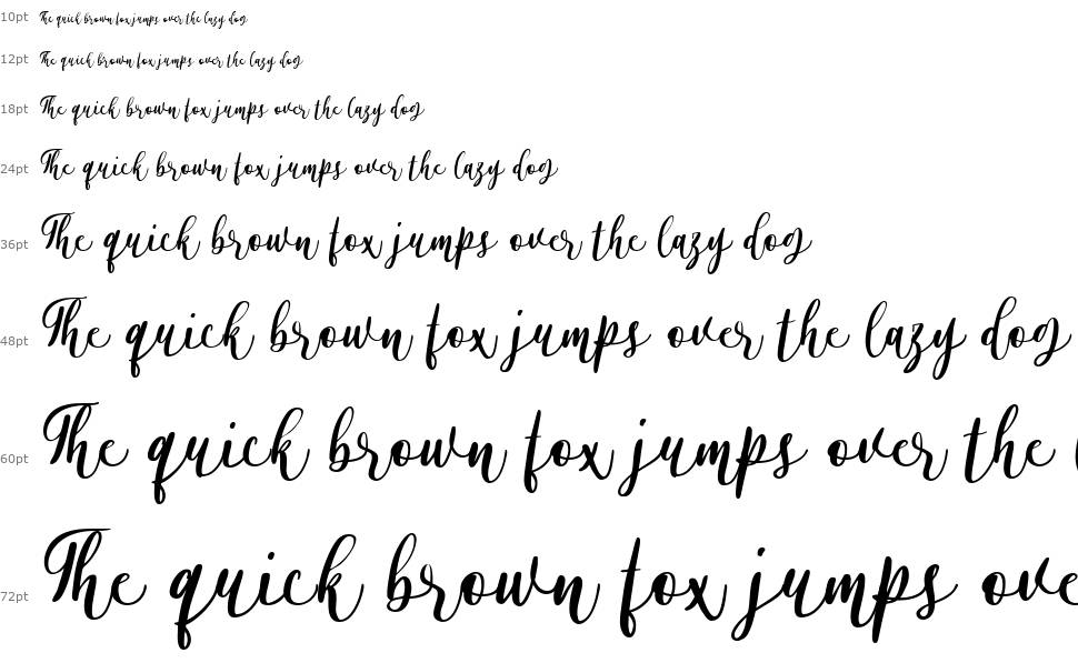 Alyssa Calligraphy шрифт Водопад