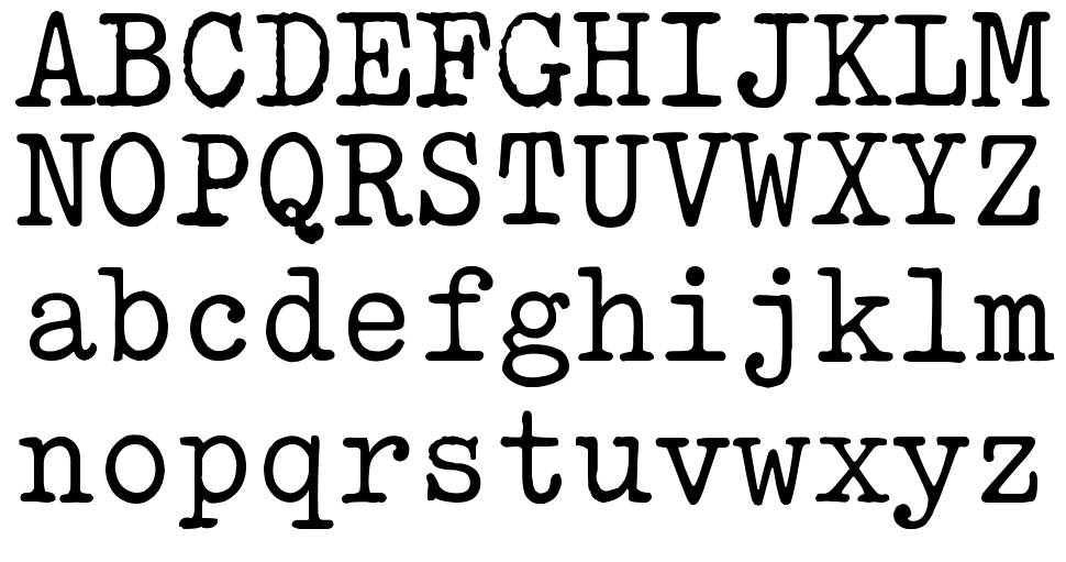 AM Type1 font specimens