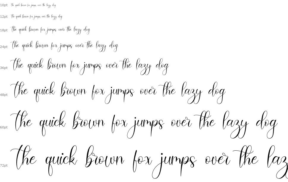 Amadea font Waterfall