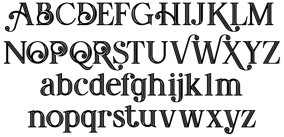 Amadeust font specimens