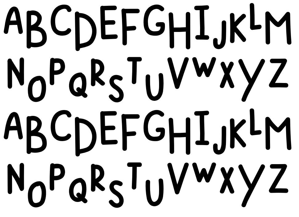 Amadore font Örnekler