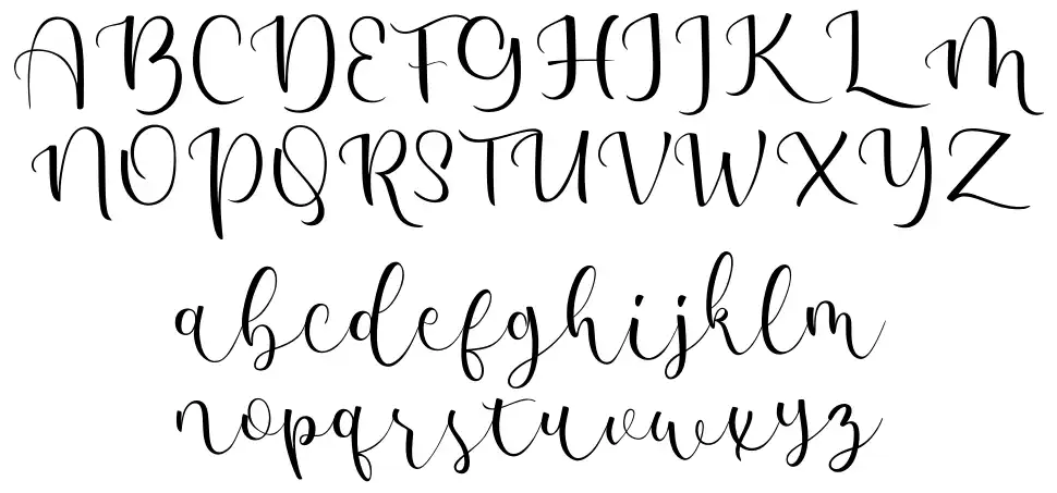 Amalena schriftart vorschau