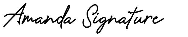 Amanda Signature 字形