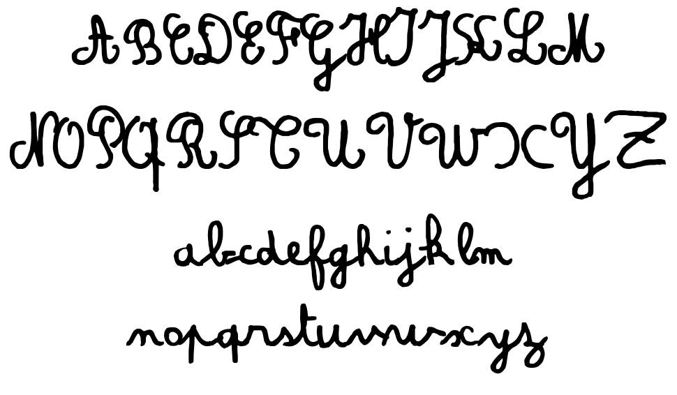 Amandine 字形 标本