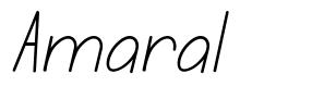 Amaral шрифт