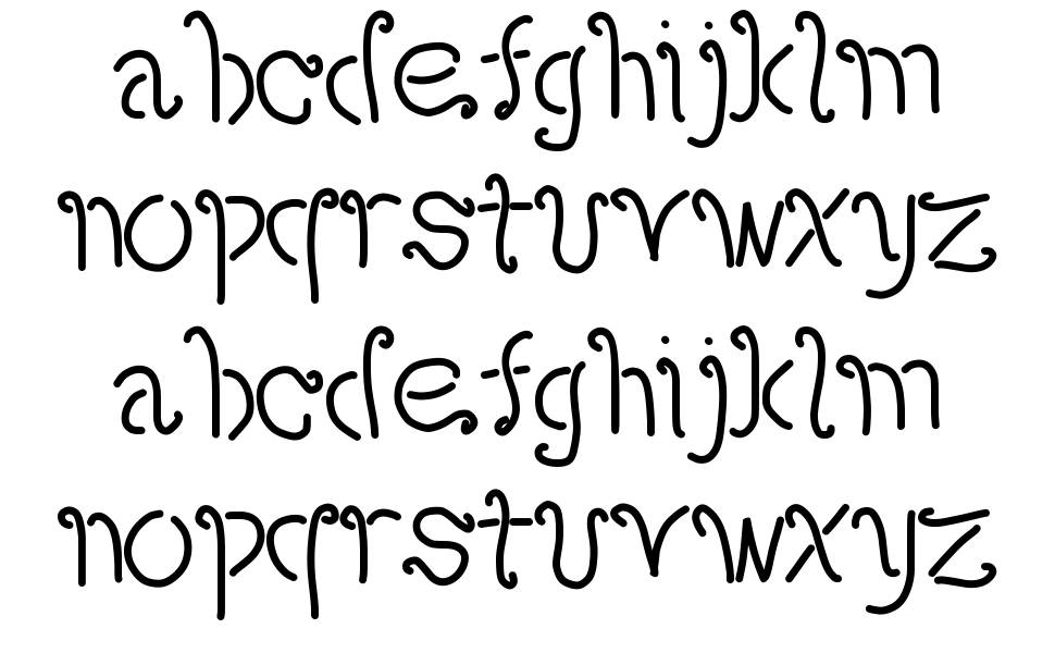Amaretto písmo Exempláře