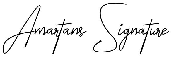 Amartans Signature шрифт