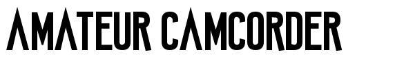 Amateur Camcorder 字形