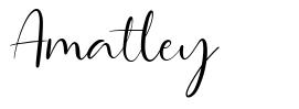Amatley font