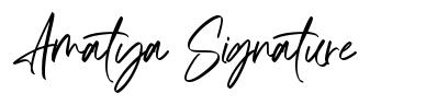Amatya Signature font