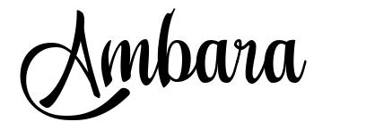 Ambara шрифт