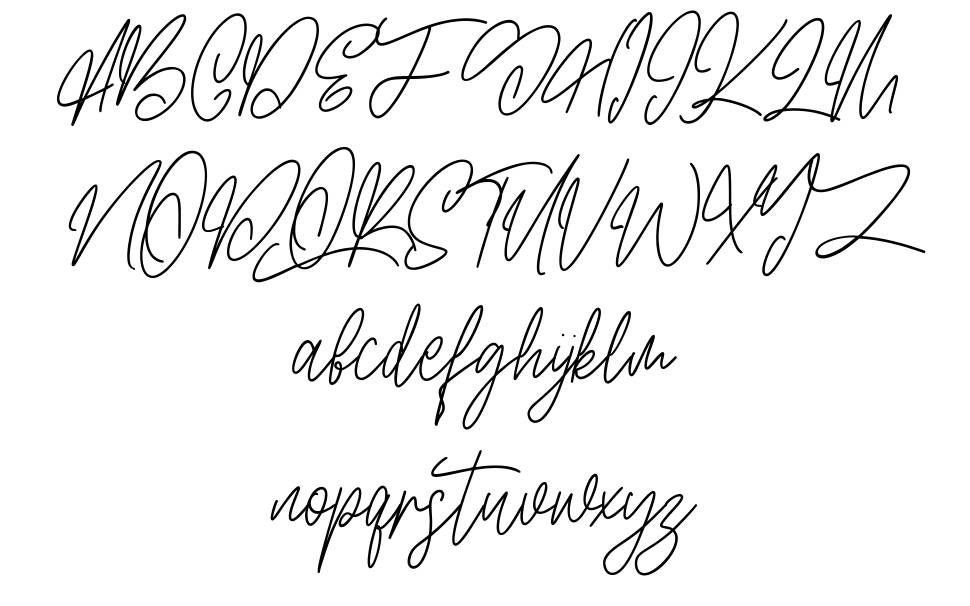 Amberlayton font Örnekler