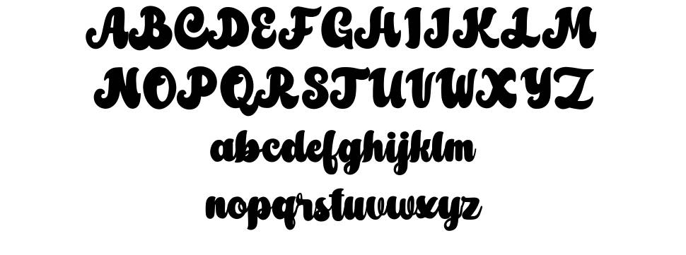 Amberlion font specimens