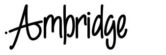 Ambridge шрифт