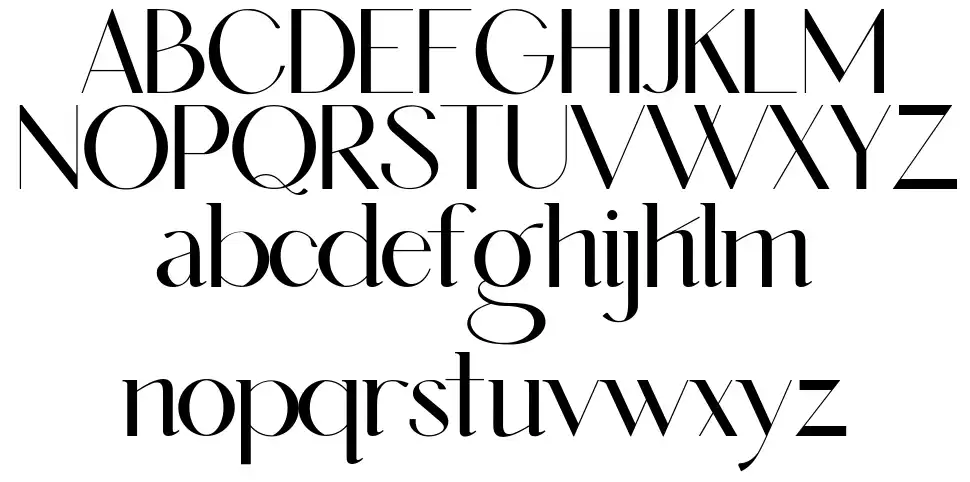 Amelaryas font Örnekler