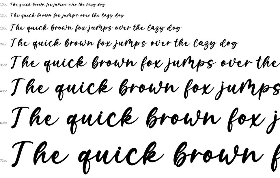 Amelie font Waterfall